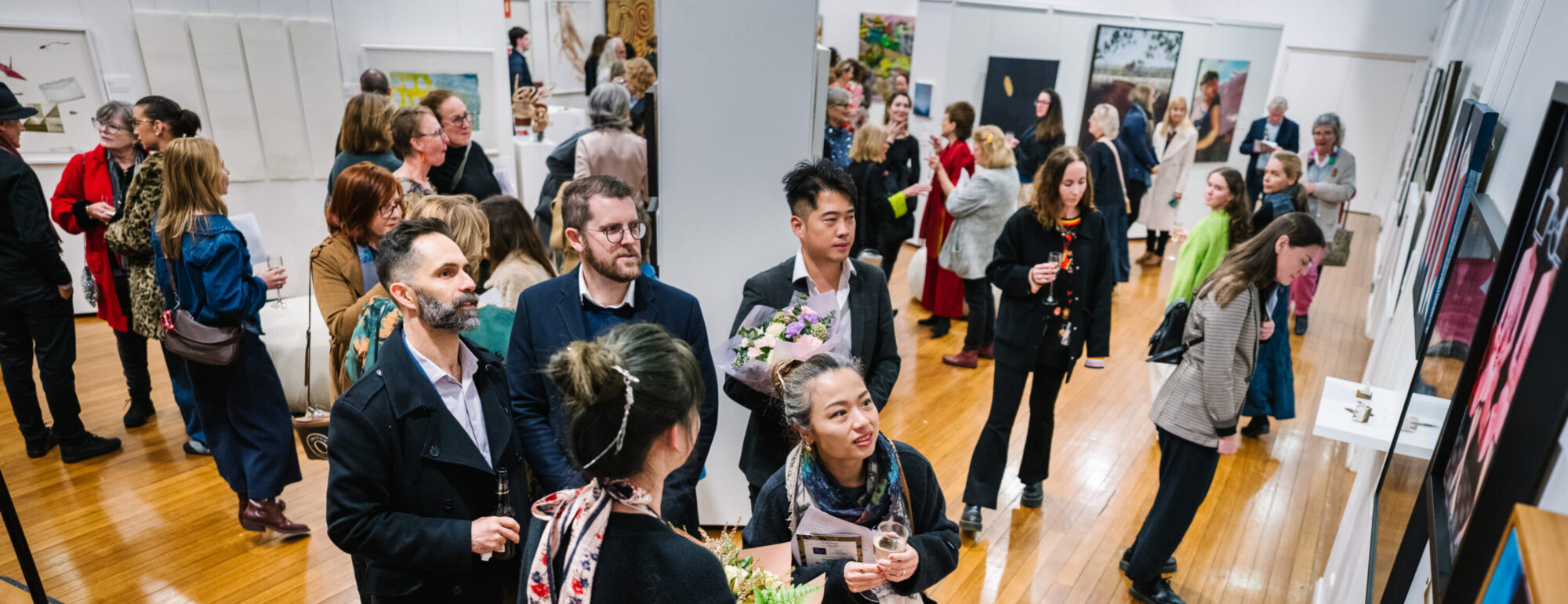 2025 Ravenswood Australian Women’s Art Prize Opening Night, featured on Channel 7 News